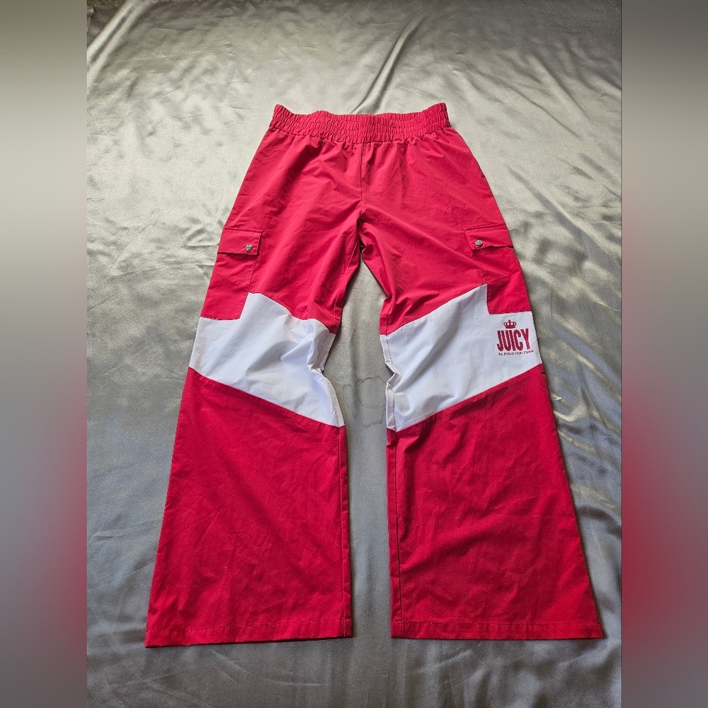 Juicy Couture Red and White Track Pants